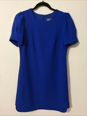 Vince Camuto Size 6 fully lined blue dress concealed zipper Made in Vietnam